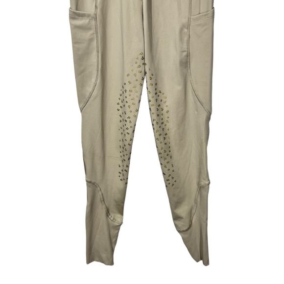 Pomme Equestrian Millie Cobblestone Bling Riding Leggings XS Knee Grip Pockets - Picture 6 of 11